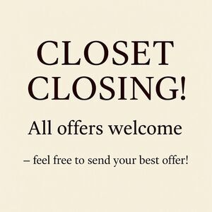 Closet Closing Announcement